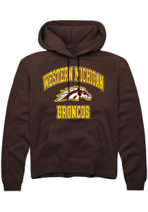 Mens Western Michigan Broncos Brown Rally Number 1 Hooded Sweatshirt