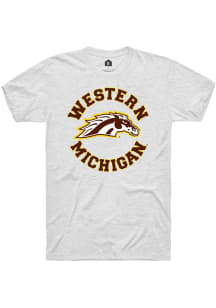 Western Michigan Broncos Grey Rally Circle Arch Short Sleeve T Shirt