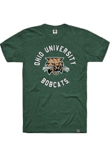 Rally Ohio Bobcats Green Circle Short Sleeve Fashion T Shirt