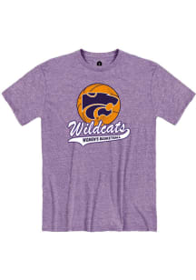 Rally K-State Wildcats Purple Womens Basketball Tail Sweep Short Sleeve T Shirt