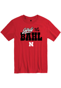 Jordy Bahl Nebraska Cornhuskers Red Jordy Bahl Short Sleeve Player T Shirt
