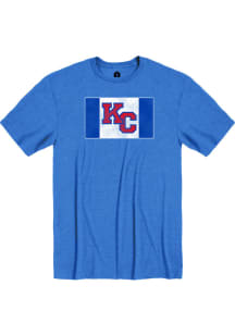 Rally Kansas Jayhawks Blue KC Flag Short Sleeve T Shirt