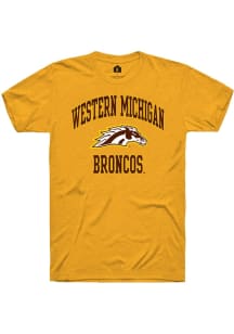 Western Michigan Broncos Gold Rally No 1 Graphic Short Sleeve T Shirt