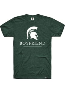 Michigan State Spartans Green Rally Boyfriend Short Sleeve Fashion T Shirt
