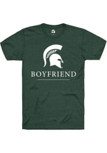 Michigan State Spartans Green Rally Boyfriend Short Sleeve T Shirt