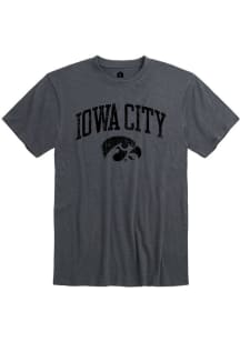 Rally Iowa Hawkeyes Grey Arch Name Short Sleeve Fashion T Shirt