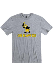 Rally Iowa Hawkeyes Grey Rally Herkey Short Sleeve T Shirt