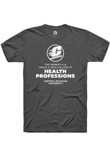 Rally Central Michigan Chippewas Charcoal College of Health Professionals Short Sleeve T Shirt