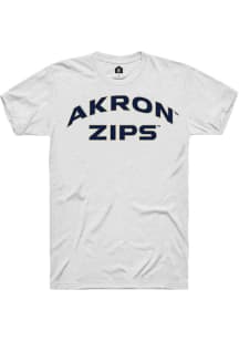 Rally Akron Zips White Arch Name Short Sleeve T Shirt