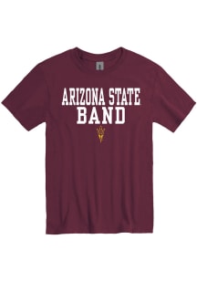 Arizona State Sun Devils Maroon Band Stacked Short Sleeve T Shirt