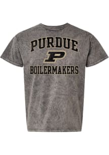 Purdue Boilermakers Grey Rally No. 1 Design Short Sleeve Fashion T Shirt