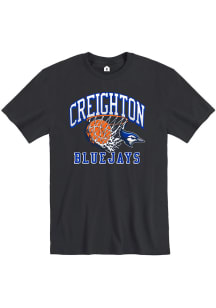 Rally Creighton Bluejays Black Basketball Short Sleeve T Shirt
