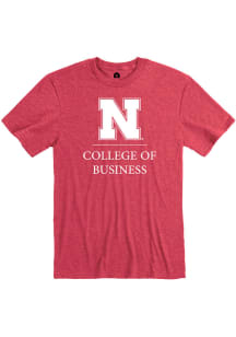 Rally Nebraska Cornhuskers Red School Of Business Short Sleeve Fashion T Shirt