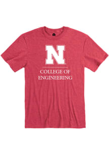 Rally Nebraska Cornhuskers Red School of Engineering Short Sleeve Fashion T Shirt