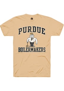 Purdue Boilermakers Gold Rally No. 1 Design Short Sleeve Fashion T Shirt