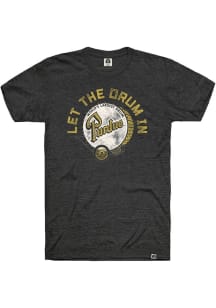 Purdue Boilermakers Black Rally Distressed Drum Short Sleeve Fashion T Shirt