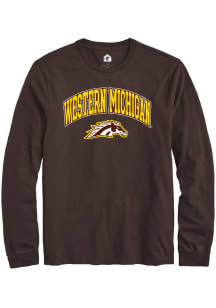 Mens Western Michigan Broncos Brown Rally Arch Logo Tee