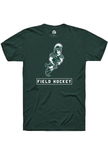 Michigan State Spartans Green Rally Sparty Playing Field Hockey Classic Short Sleeve T Shirt