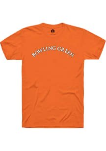 Rally Bowling Green Falcons Orange Arch Name Short Sleeve Fashion T Shirt