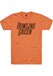 Rally Bowling Green Falcons Orange Flat Name Short Sleeve Fashion T Shirt