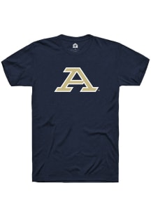 Rally Akron Zips Navy Blue Primary Short Sleeve T Shirt
