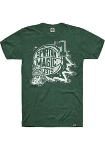 Michigan State Spartans Green Rally Spartan Magic Short Sleeve Fashion T Shirt