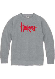 Mens Nebraska Cornhuskers Grey Rally Triblend Fashion Sweatshirt