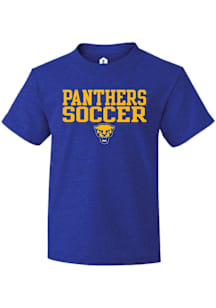 Rally Pitt Panthers Youth Blue Soccer Short Sleeve T-Shirt