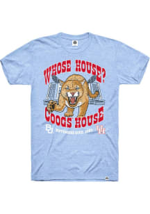 Rally Houston Cougars Stadium Short Sleeve Fashion T Shirt - Houston Blue