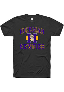 Rally Hickman High School Black Number One Design Short Sleeve Fashion T Shirt
