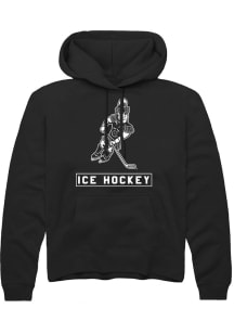 Mens Michigan State Spartans Black Rally Sparty Playing Ice Hockey Hooded Sweatshirt