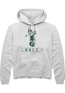 Mens Michigan State Spartans Grey Rally Sparty Playing Golf Hooded Sweatshirt