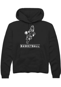 Mens Michigan State Spartans Black Rally Sparty Playing Basketball Hooded Sweatshirt