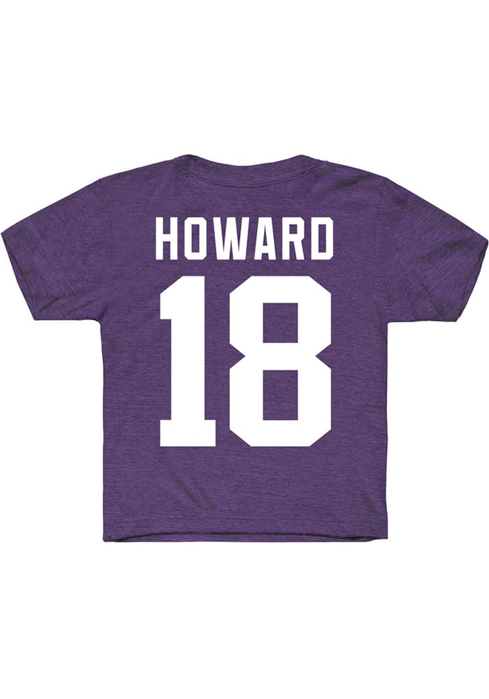 Will Howard K-State Wildcats Youth Purple NIL Sport Icon Player Tee