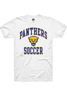 Rally Pitt Panthers White Sport Drop Number One Soccer Short Sleeve T Shirt