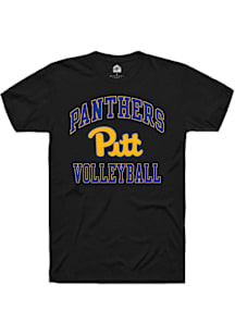 Rally Pitt Panthers Black Sport Drop Number One Volleyball Short Sleeve T Shirt