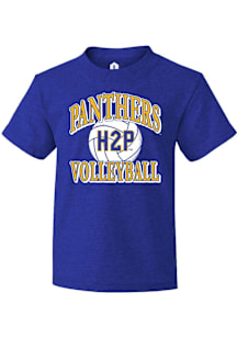 Rally Pitt Panthers Youth Blue Volleyball H2P Short Sleeve T-Shirt