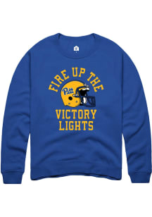 Mens Pitt Panthers Blue Rally Football Slogan Fashion Sweatshirt