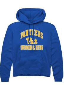 Mens Pitt Panthers Blue Rally Swim and Dive Hooded Sweatshirt