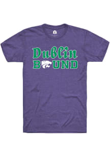 K-State Wildcats Purple Rally Dublin Bound Clover Short Sleeve T Shirt