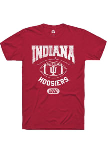 Indiana Hoosiers Crimson Rally Sport Drop Football Short Sleeve T Shirt