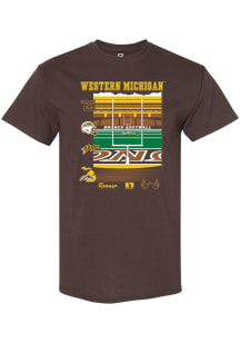 Western Michigan Broncos Brown Summit Sportswear 2025 Football Schedule Short Sleeve T Shirt