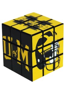 Yellow Michigan Wolverines Cube Puzzle