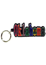 Oklahoma PVC Festive Keychain
