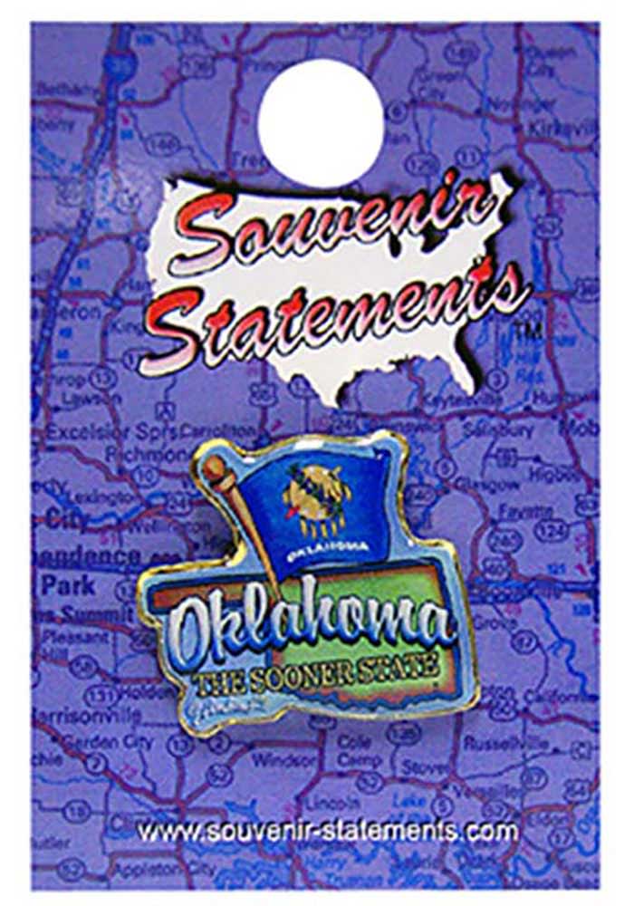 Oklahoma Souvenir Elements Pin