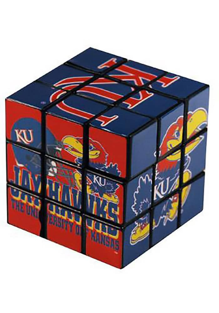 Kansas Jayhawks Blue Rubik`s Cube Puzzle - 2727130