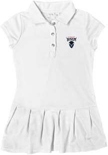 Howard Bison Toddler Girls White Caroline Short Sleeve Dress