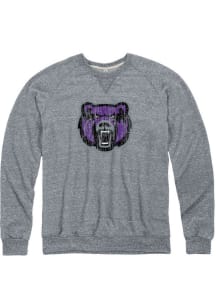 Central Arkansas Bears Mens Grey Snow Heather Team Logo Long Sleeve Fashion Sweatshirt