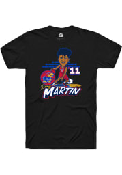 Remy Martin Kansas Jayhawks Black Player Caricature Short Sleeve Fashion Player T Shirt