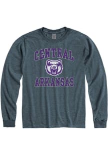 Central Arkansas Bears Charcoal Number One Design Long Sleeve T Shirt